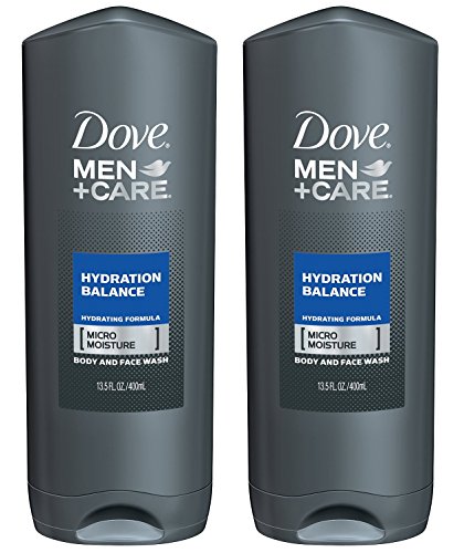 Dove Men + Care Body & Face Wash - Hydration Balance - Net Wt. 13.5 FL OZ (400 mL) Each - Pack of 2