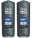 Dove Men + Care Body & Face Wash - Hydration Balance - Net Wt. 13.5 FL OZ (400 mL) Each - Pack of 2