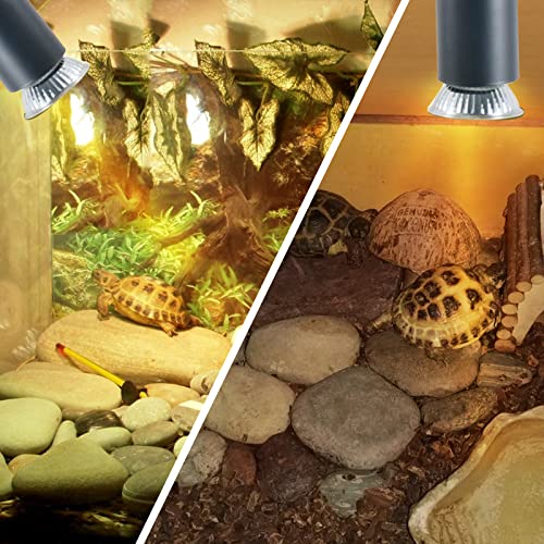 Image of LUCKY HERP 4 Pack 50W UVA UVB Reptile Light Bulbs, Heat Lamp Bulbs for Reptiles and Amphibians, Basking Light Bulb for Turtle, Bearded Dragon, Lizard Heating Use