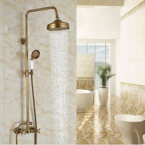 Mitigeur de douche Gowe à double poignée pour un espace bien-être avec douchette
