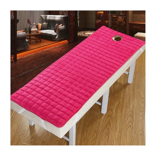 HDSDVNON Almohadilla Gruesa For Mesa De Masajes De SPA con Orificio For La Cara: Cubrecolchón con Banda Elástica Antideslizante For Cama O Mesa, Diseño De Cabezal(H,T80x180cm)