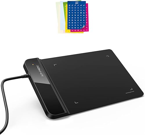 XP-Pen G430S OSU Tablet de dibujo gráfico con 8192 niveles de presión de 4 x 3 pulgadas, tableta ultradelgada y adhesivos de atajos para tabletas de