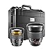 Produktbild Walimex Pro Portrait-Panorama Set (16 mm/1:2,0 Weitwinkelobjektiv, 85 mm/1:1,4 Portraitobjektiv mit Koffer) für Nikon