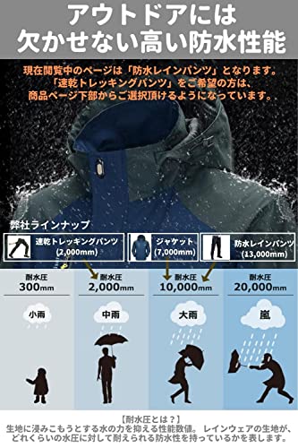 [ベンケ] アウトドア ジャケット レインスーツ 上下 セット 