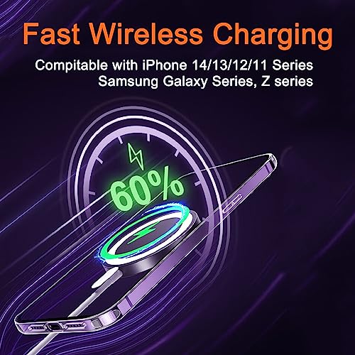 Image of COJOC 3PCS for Magsafe Ring Sticker,Universal Magnetic Conversion Adapter Compatible with Wireless Charging Accessories for iPhone 16 /15 /14 /13 Pro Max Mini, Galaxy Series and Phone Case,Blue