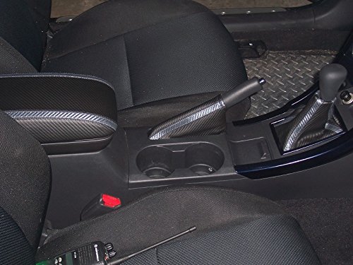 RedlineGoods armrest Cover Compatible with Scion tC 2004-10. Tailor Made - not Universal. Genuine top-Grade Italian Black Suede (Alcantara) with Red Thread