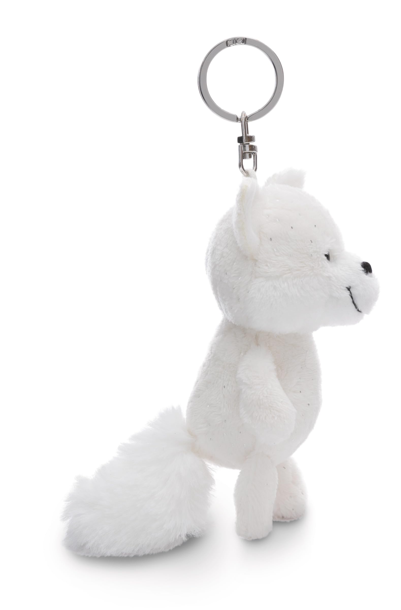NICI Cuddly toy polar fox Vanja 10cm wiggling GREEN, White - Image 2