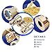 Aomekie Opera Glasses Binoculars 3X25 Theater Glasses Mini Binocular Compact with Chain for Adults Women in Musical Concert（Gold）