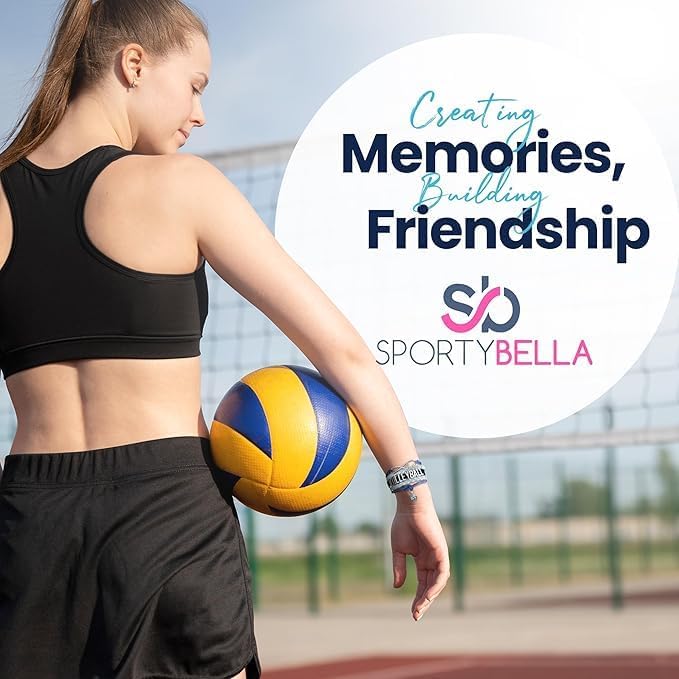 Sportybella Volleyball Bracelet, Black and Silver Adjustable Infinity Love Charm Bracelet, Volleyball Jewelry and Accessories, Gift for Teens, Players, and Teams - Image 6