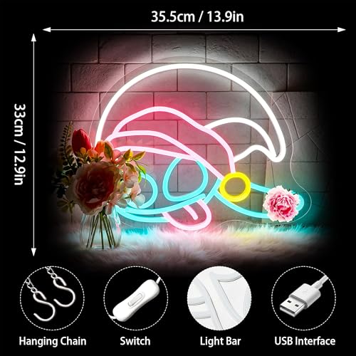 Image of Neon Sign, FPLL Neon Signs for Wall Decor Cute LED Sign for Man Cave Game Room Home Decor Bar Beer Light up Signs - USB Powered