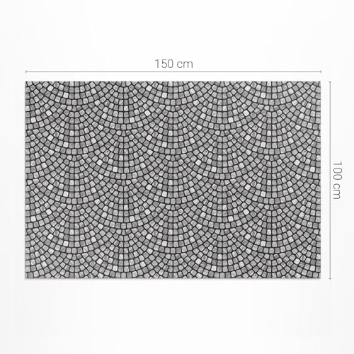 Tapis de sol vinyle extérieur 100x150 cm imperméable pour terrasse et balcon - 4