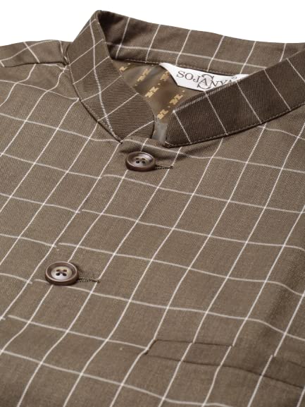 Image of SOJANYA Men Kurta Pyjama With Nehru Jacket