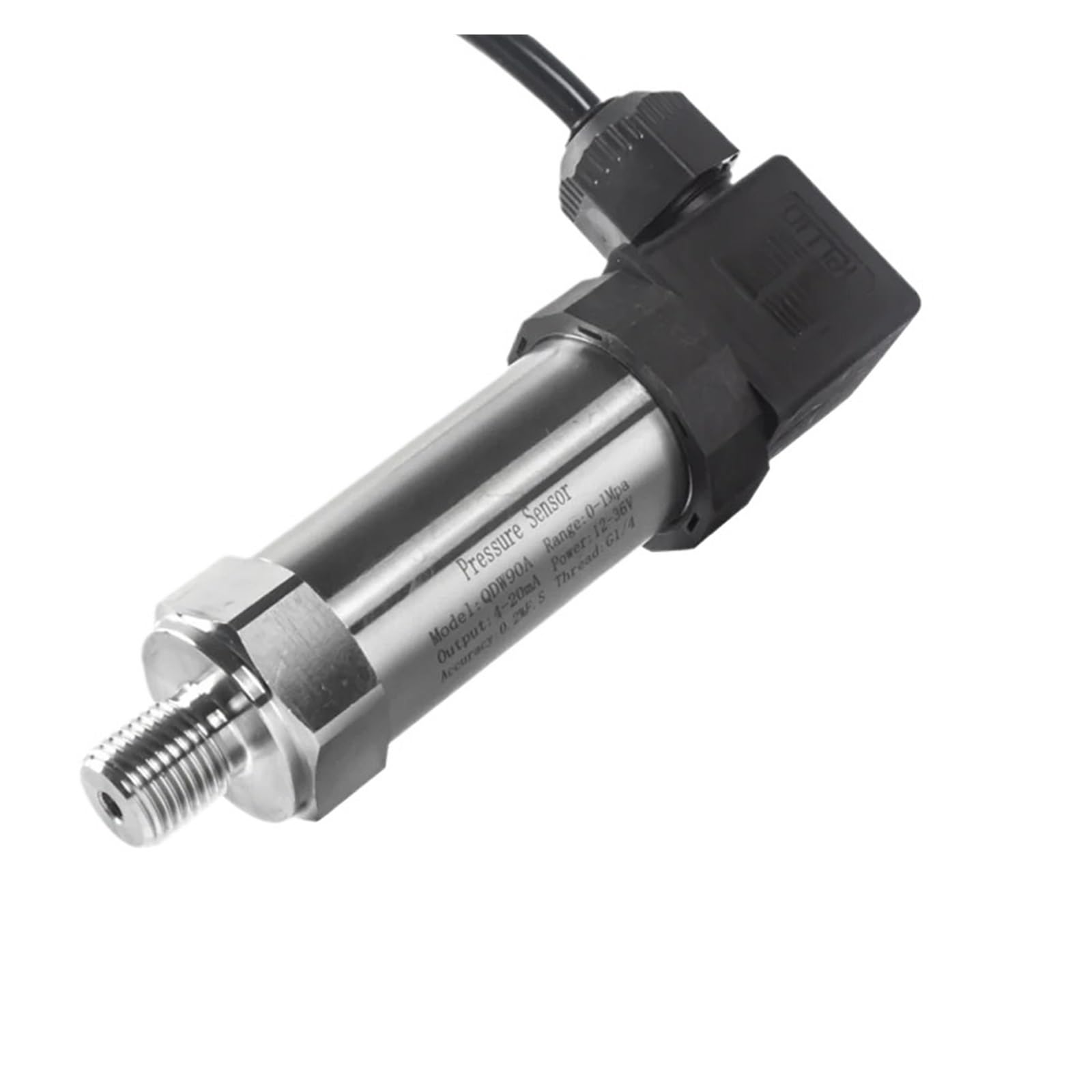 Drucktransmitter Hersman 4-20mA Ausgang Druck Sender 12V 24V Versorgung Wasser Öl Flüssigkeit Sensor 100mbar 1bar 0,1 Mpa 16bar 150psi 0-10V(G1-4 Thread,0-0.6bar)