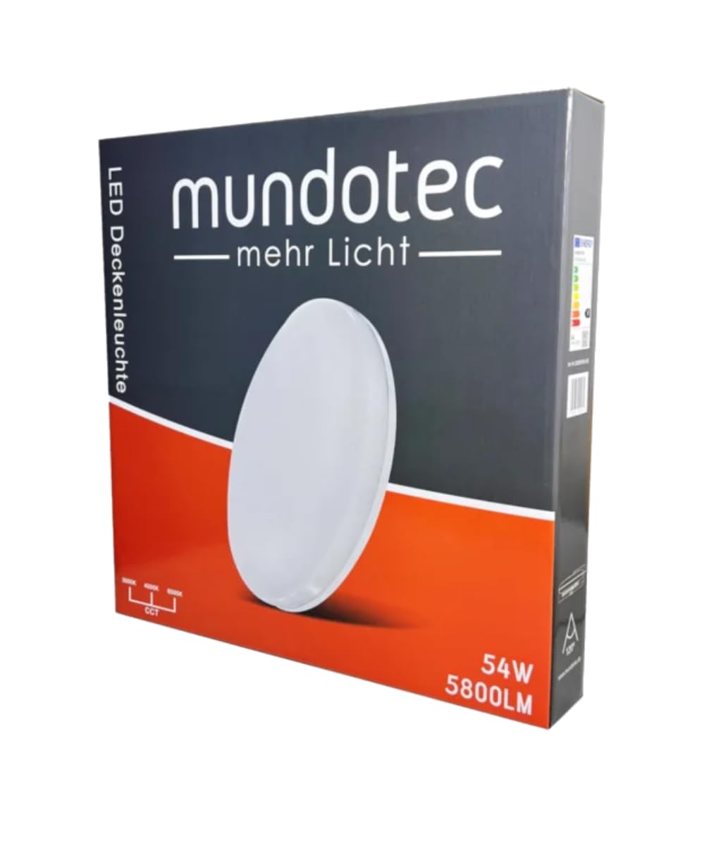 Lampa sufitowa LED 28 W | Plafon LED Sufitowy | stopień ochrony IP40 | CCT lampa ścienna regulowane kolory 3000-6500 K | okrągła, Ø 40 cm | 5800 lm, biała