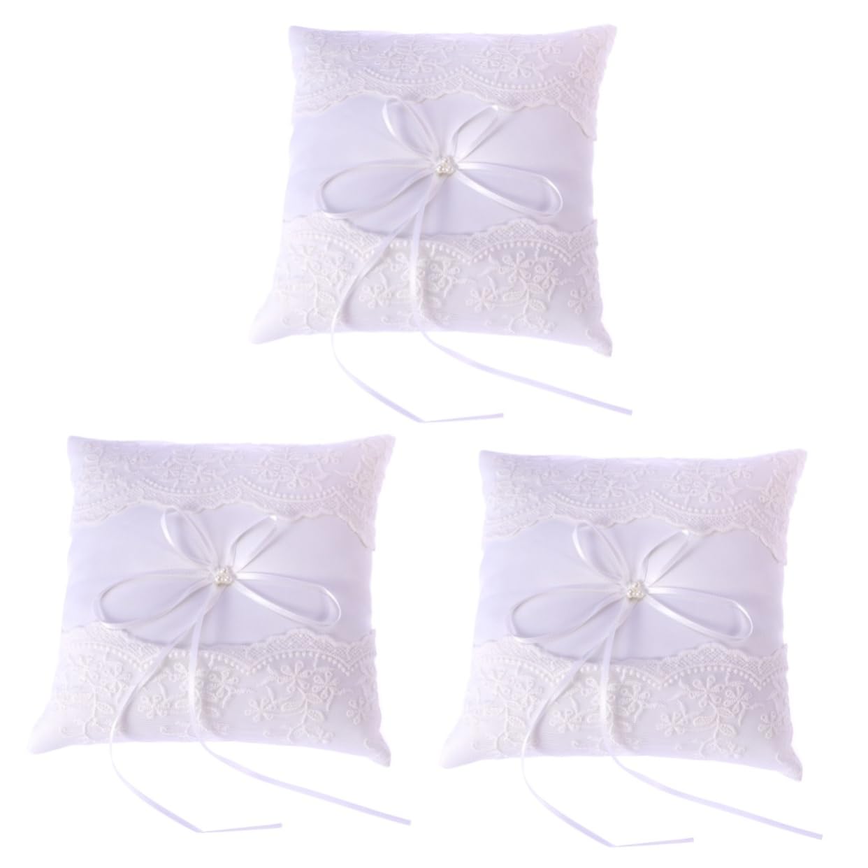 jojofuny 3 Pezzi 20x20cm Cuscino Da Sposa Decorazione Nuziale Cuscino Decorativo