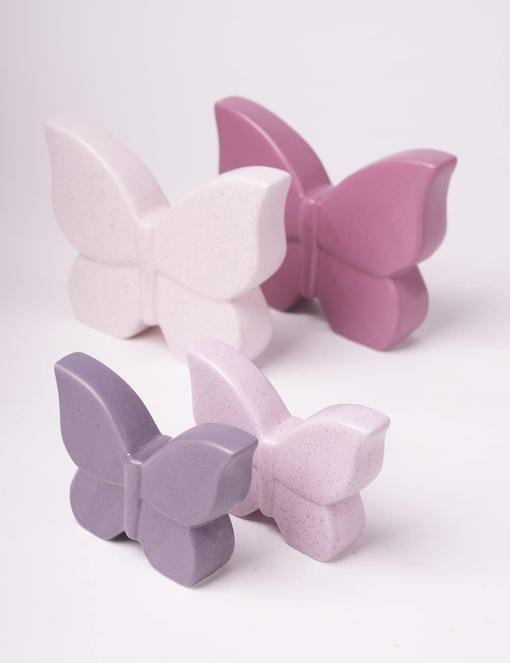 Butterfly Decor Statue Animal Figurine Gifts Modern Arts Ceramic Sculpture Purple 6.7 inch - Image 10