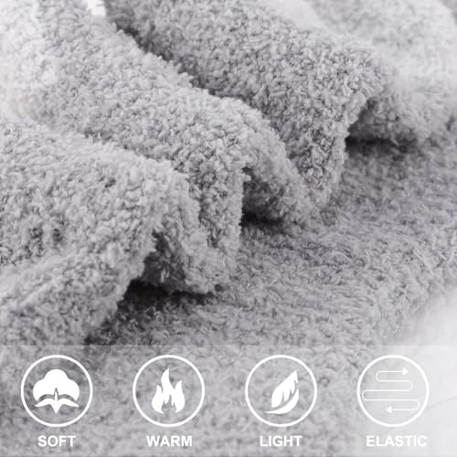 Image of Fuzzy Socks for Women Fluffy Cozy Slipper Socks Fall Halloween Socks Gifts | Soft Thick Plush Warm Socks, Christmas Winter Gifts for Ladies,Comfortable Indoor Home Socks, Sleep Slipper Socks
