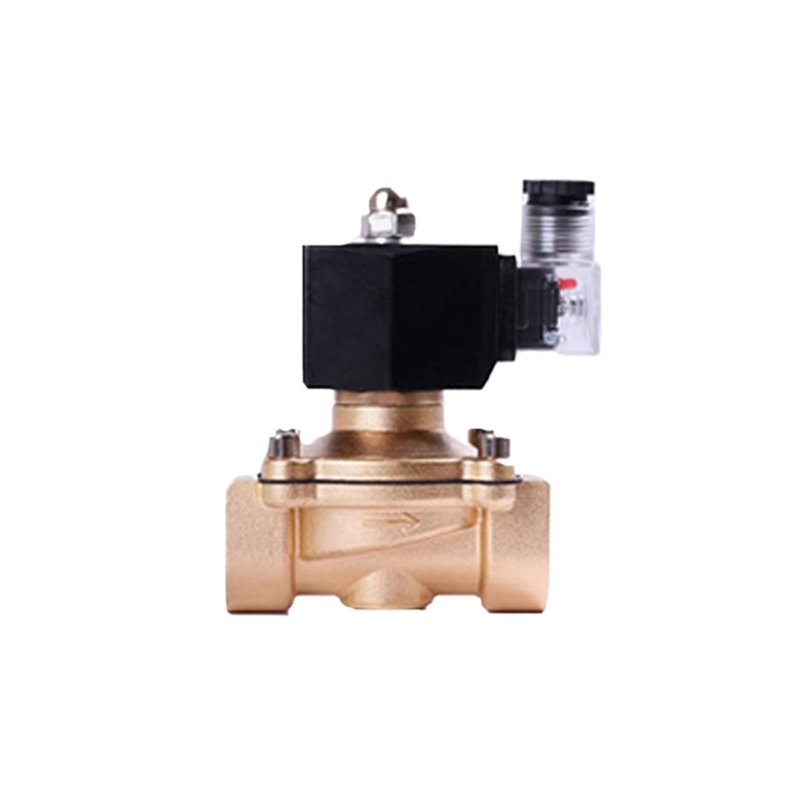 Válvula Solenoide de latón normalmente cerrada de 1 ", serie 2T, gas licuado de petróleo, gas natural, interruptor DN25, válvula de agua de 220V 24V 12V(NPT_380VAC)
