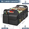 Organizador de Cajuela Femuar de Gran Capacidad Impermeable Accesorios para Auto para Mujeres y Hombres, Organizador de Cajuela Plegable para SUV/Jeep/Sedán, Herramientas (Negro, Estándar) 6