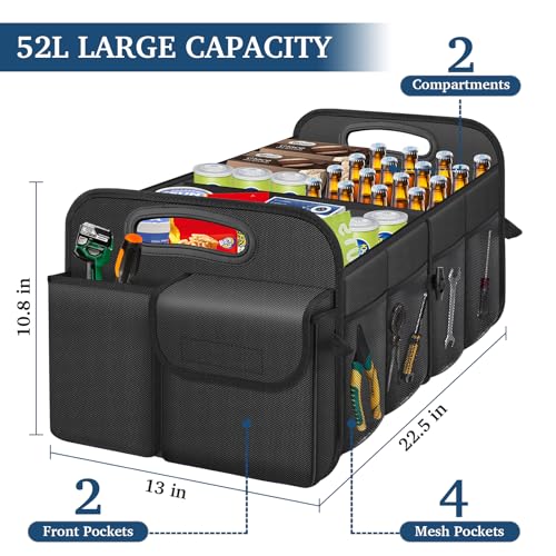 image for Femuar Car Trunk Organizer with Large Capacity Waterproof Car Accessor