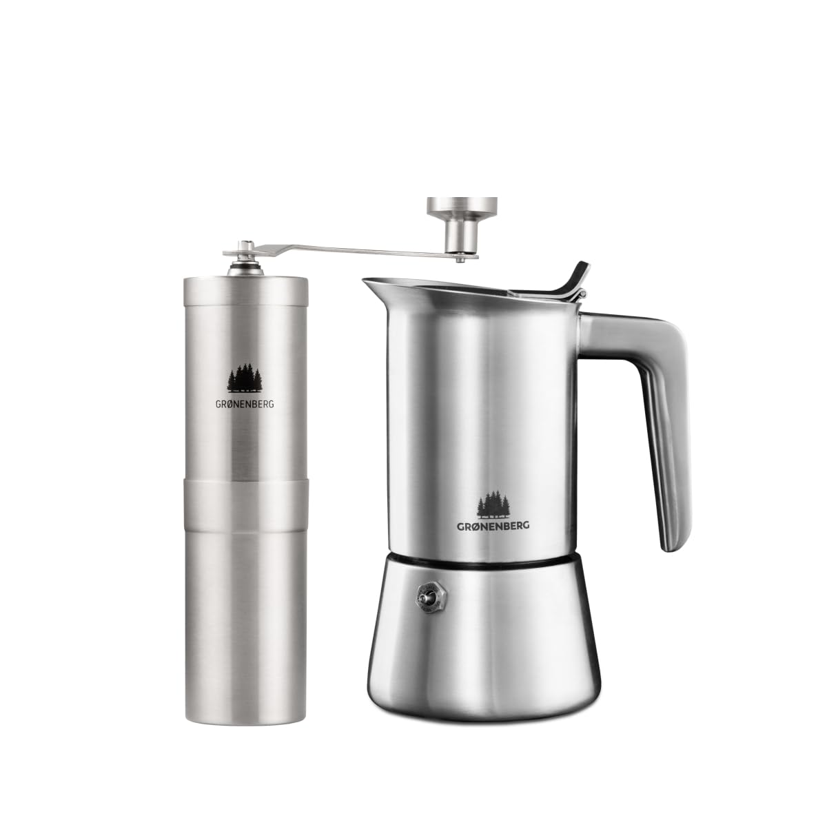 Macinacaff&egrave; Manuale In Acciaio Inox - Regolazione Continua Per Espresso