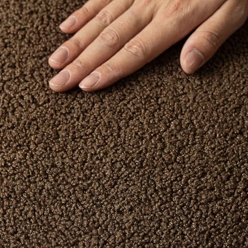 Image of Foindtower Pack of 2, Curly Faux Fur Decorative Throw Pillow Covers Soft Fuzzy Plush Cushion Case with Zipper Cozy Pillowcase for Home Living Room Couch Bed Sofa 20 x 20 Inch,Dark Brown