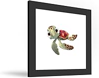 Vista 2 de Trends International Gallery Pops Disney Pixar Buscando a Nemo - Póster de pared de Squirt, 12 x 12 pulgadas, versión enmarcada en negro