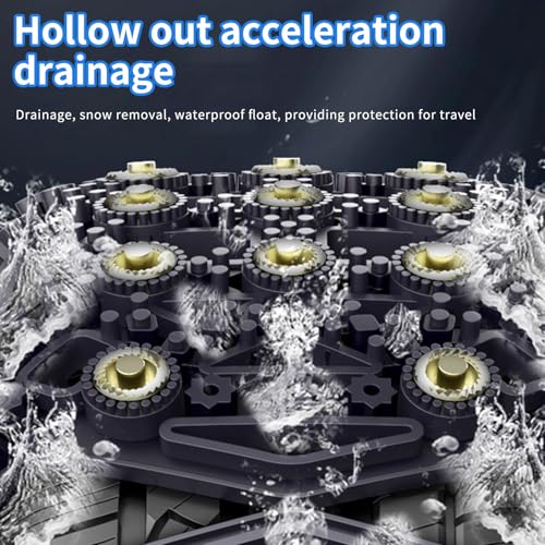 Schneeketten Universal, 6 Stück für Auto Mit 165-265mm Reifen, Anfahrhilfe Anti-Rutsch Ketten für Meisten Pkw Lkw Suv, Winter Reifenketten