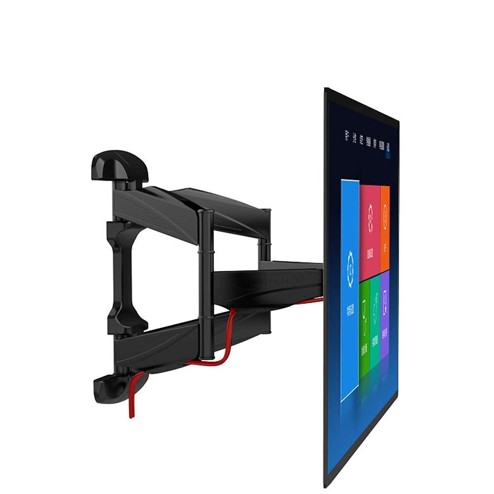Uchwyt do telewizora, solidny uchwyt ścienny do telewizora z podwójnym ramieniem przechylany i obrotowy do 32-70-calowych LED LCD OLED plazmowych i zakrzywionych ekranów - do 400 mm x 400 mm -