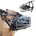 YURUX Dog Muzzle for Medium Large Dogs- Adjustable Durable Metal Basket,Leather Muzzle,Prevents Chewing and Biting,Basket Allows Panting and Drinking-Comfortable,Lightweight,Durable, 2 Sizes (L)