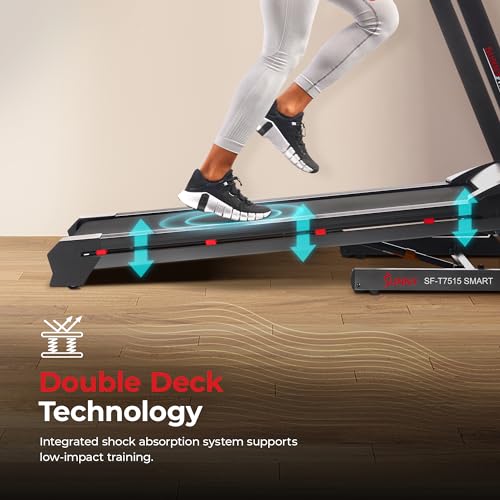 Sunny Health & Fitness Premium Smart Treadmill with Auto Incline and Free SunnyFit App Connectivity - Image 7