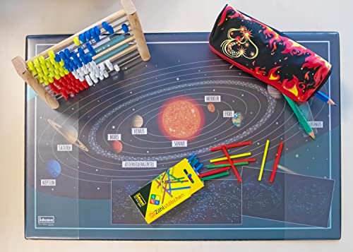 Idena 20101 - Zählstäbchen aus Holz, 25er Packung, farbig sortiert, 75 mm