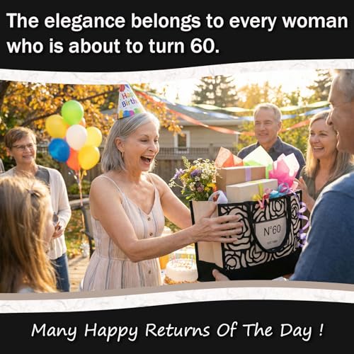 Image of 50th /60th /70th /40th /30th /80th Birthday Gifts for Women Her, Birthday Gifts Tote Bag for Mom Wife Aunt Friends