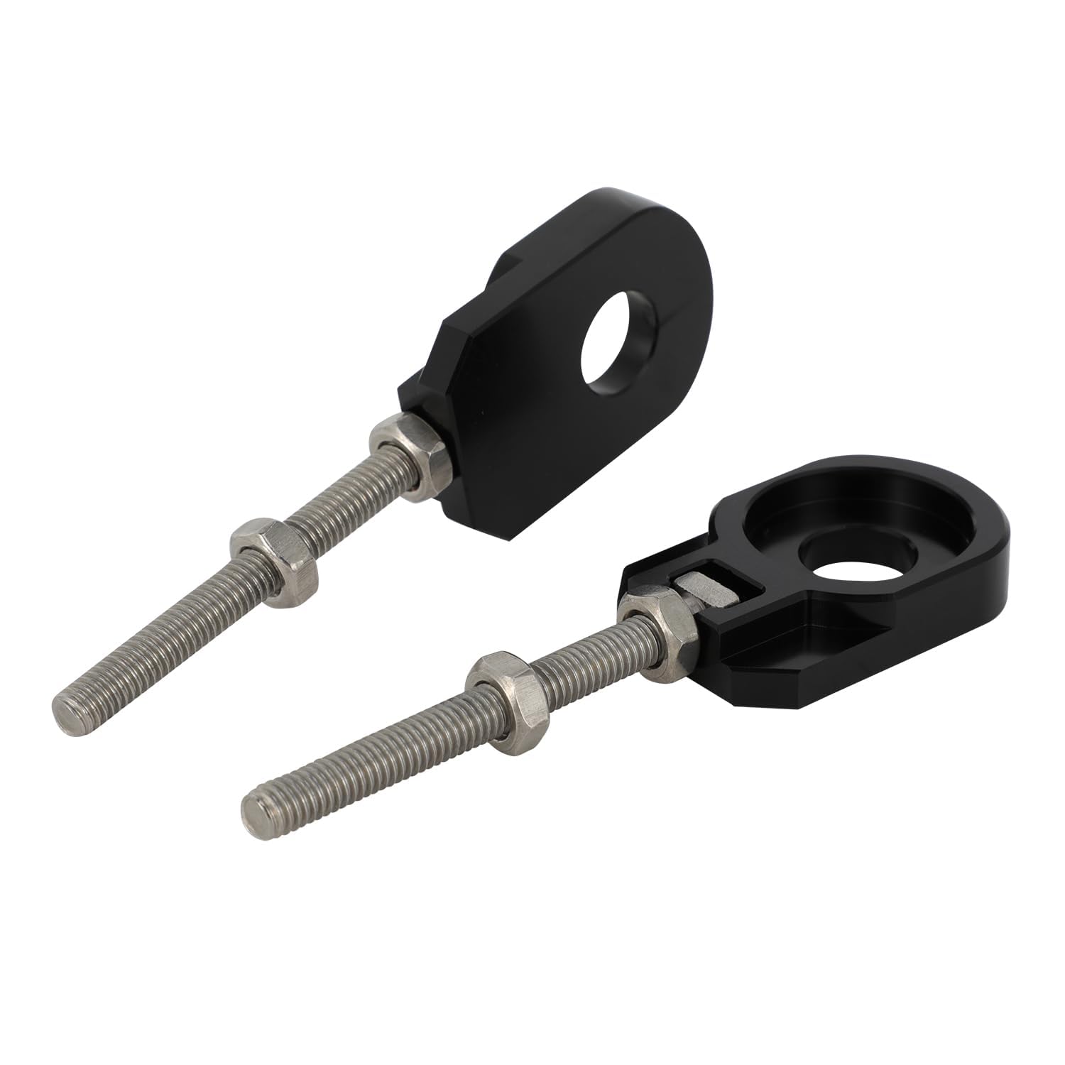 Lot de 2 tendeurs de chaîne de 12 mm pour moto tout-terrain CRF110 CRF 110F 2013-2025 - Noir