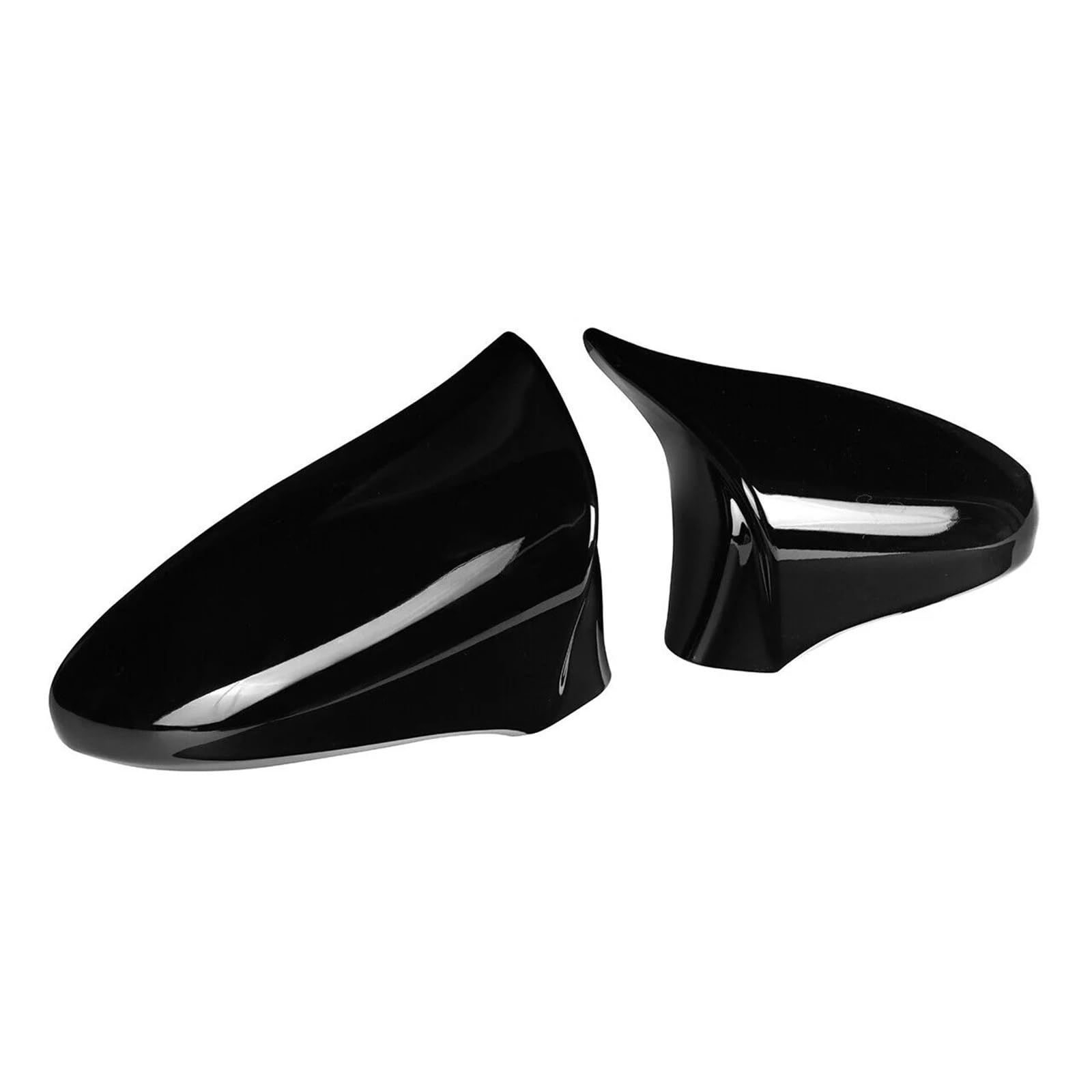 Rearview Mirror Cover Cap for is ES GS LS CT RC for F-Sport 2014-2020 LHD Rearview Side Mirror Cover Wing Cap Sticker Exterior Door Case Trim(Gloss Black)