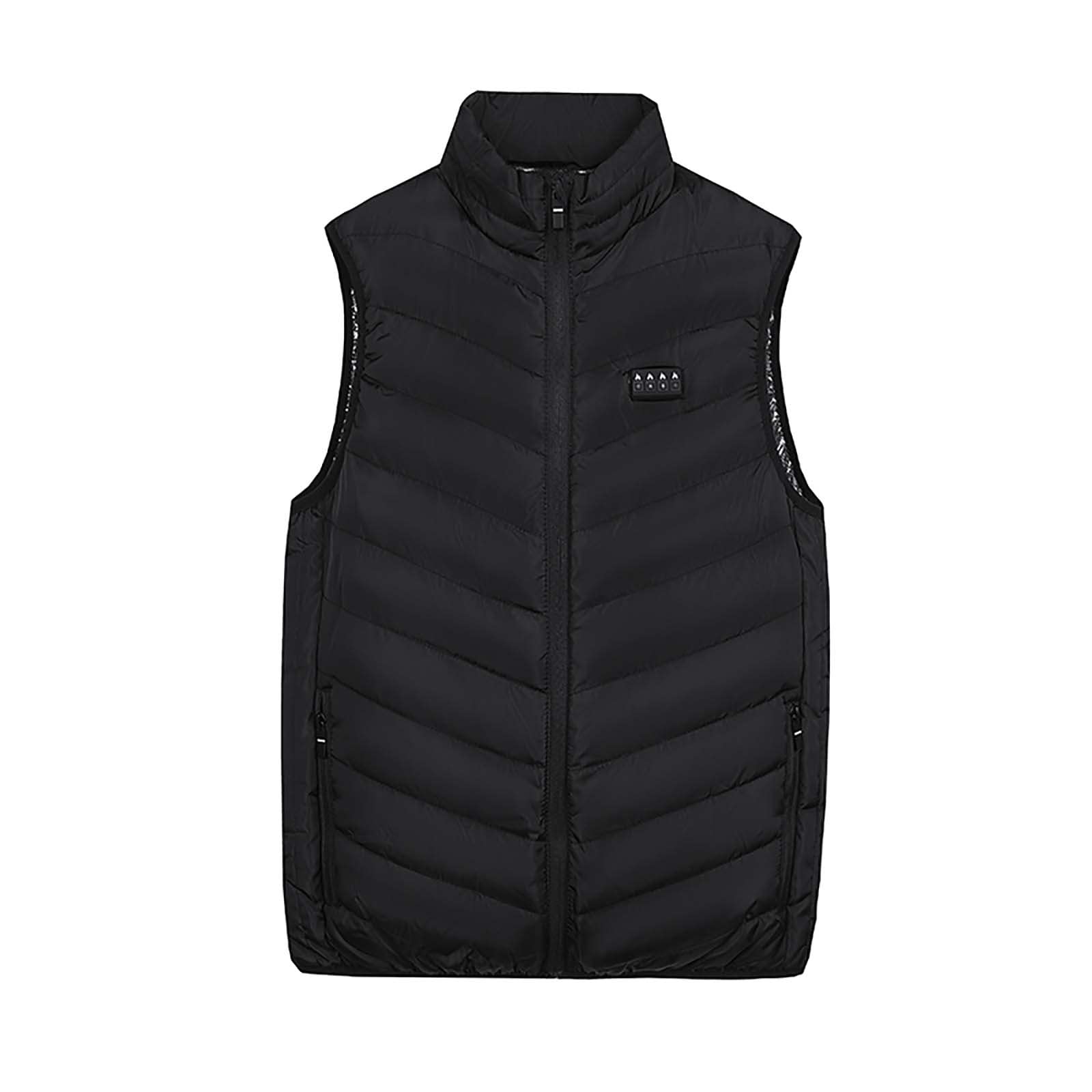 HAOLEI Chaleco Calefactable Hombre Mujer,Talla Grande Chaleco Calefactable con 3 Niveles de Temperatura 15 Zonas de Calentamiento Lavable Térmico Chaqueta para Al Aire Libre Moto Senderismo Camping