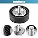 uxcell Drive Belt Tensioner Assembly Accessory Idler Pulley No.4891596AB/1341A005 for Jeep Compass 2007-2010 Black Metal