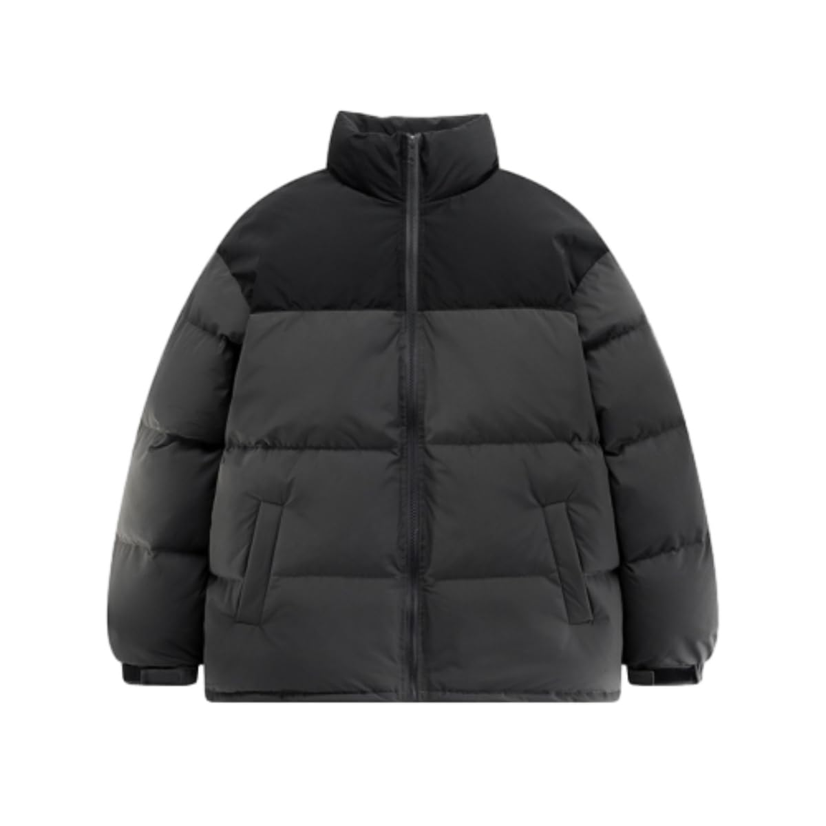 NITRY Men Long Sleeve Jacket Lightweight Fashion Men Casual Cold Jacket Men Thickening Comfortable Warm Outdoor Jacket Classic Trend Men All-Match Cotton Jacket