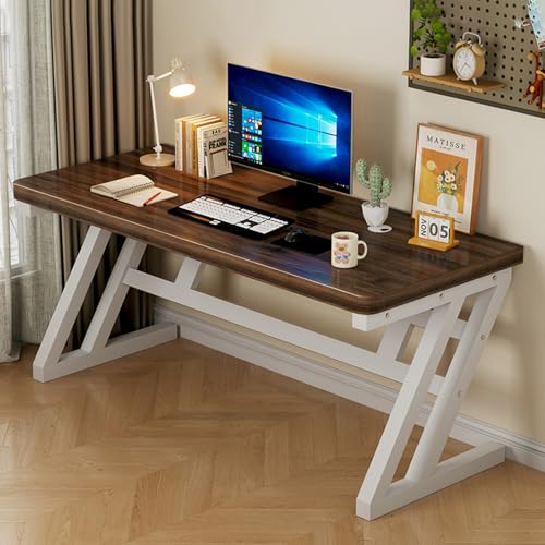 NOBBAT パソコンデスク ゲーミングデスク 勉強机 机 pcデスク 学習机 コンパクト 耐荷重300kg 30mm厚の無垢材ボード 50x25MM厚のテーブル脚 モニターアーム取付け可能 傷に強く、耐熱性、耐湿性があり、お手入れが簡単 在宅勤務 学習机