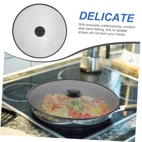 Unomor Stainless Steel Pot Lid Grease Splatter Screen Frying Pan Cover Skillet Guard Electric Stove Top Covers
