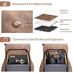 CAHAYA Etui Rigide pour Guitare Acoustique Rembourrage Epais d’env 2 cm avec 3 Poches et Coffret de Rangement à L… - Les Beatles, Paul McCartney, John Lennon, RIngo Starr, George Harrison CAHAYA Etui Rigide pour Guitare Acoustique Rembourrage Epais d'env 2 cm avec 3 Poches et Coffret de Rangement à L… – Image 4