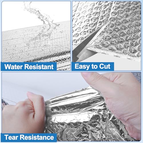 Tolanbbt 4568760345345 Garage Door Insulation Kit 16P Double Bubble Window Heat Insulation Panels thumb #3