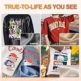 PLK A4 DTF Printer with XP600 Printhead, Sheet and Roll Feeder,Built-in Film Cutter,Upgrade L8058 DTF Printer Machine with White Ink Stirring System 100% Transfer for DIY Printing(with Oven+Laptop) - Image 5