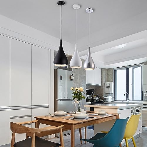 Luminaire suspendu E27 en métal noir pour éclairage de table - 6