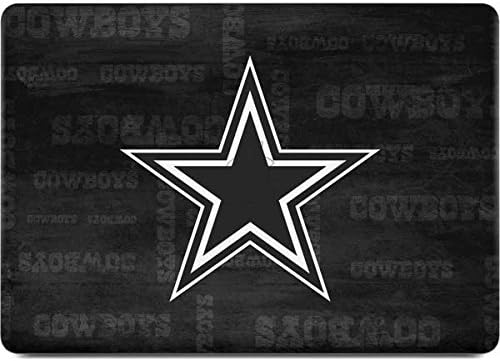 Skinit Decal Laptop Skin Compatible with MacBook Pro 13-inch with Touch Bar (2016-20) - Officially Licensed NFL Dallas Cowboys Black & White Design