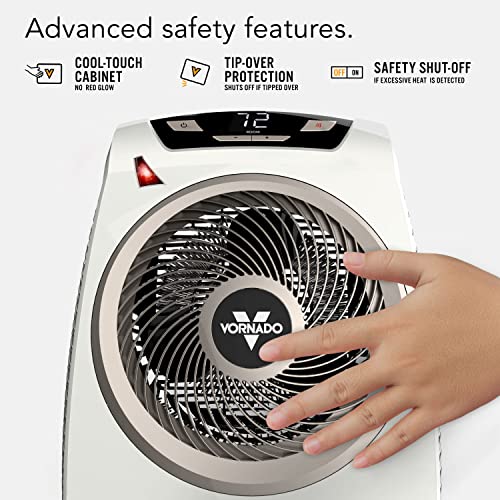 Vornado Velocity 5 Whole Room Space Heater With Auto Climate Control, Timer, And Safety Features, White & Avh10 Vortex Heater #TOP6