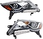 Garage-Pro Headlight Assembly Compatible with 2017-2019 Nissan Pathfinder, Halogen, Set of 2, Driver and Passenger Side