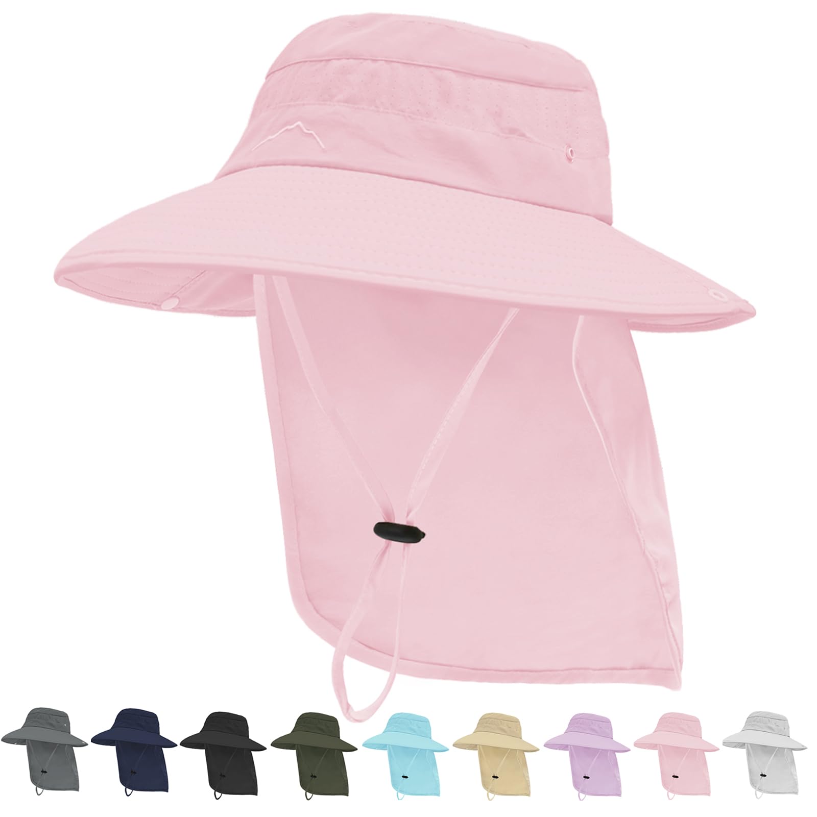 Super Wide Brim Sun Hat UPF50+ Waterproof Adjustable Bucket Hat Fishing Hiking Super Wide UPF50+ Bucket Hat with Nylon Waterproof UV  main image 2