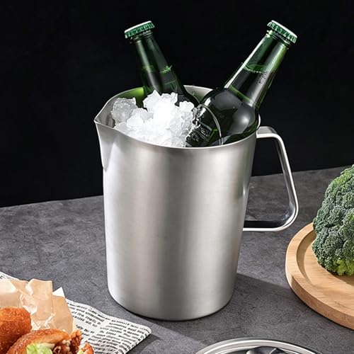 Vaso de acero inoxidable de alta resistencia con doble escala y tapa para repostería 8