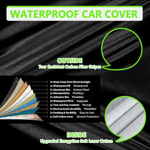 Funda de coche para Peugeot 307 2001-2008 impermeable y transpirable 2